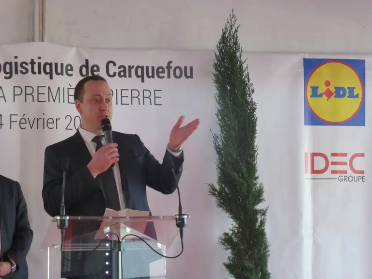 François Hamy, directeur régional de Lidl. © Th. G.
