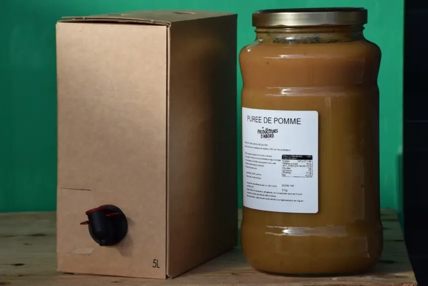 Ses purées, lisses ou en morceaux sont actuellement proposées en bocaux de 350 g et pourraient passer aux 500 g. © Y. B.