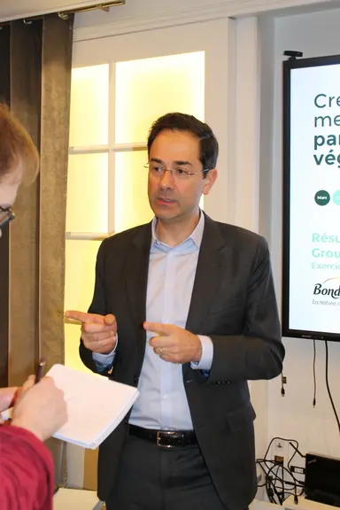 Guillaume Debrosse, directeur général de Bonduelle, à la présentation des résultats du 6 mars 2020. © S. C.