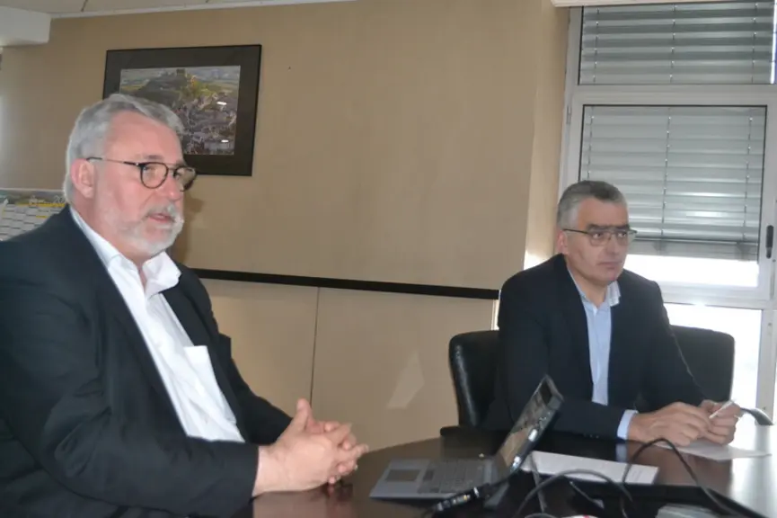 Denis Simon, directeur général, et Jean-Claude Virenque, président, du groupe coopératif Unicor. © DR