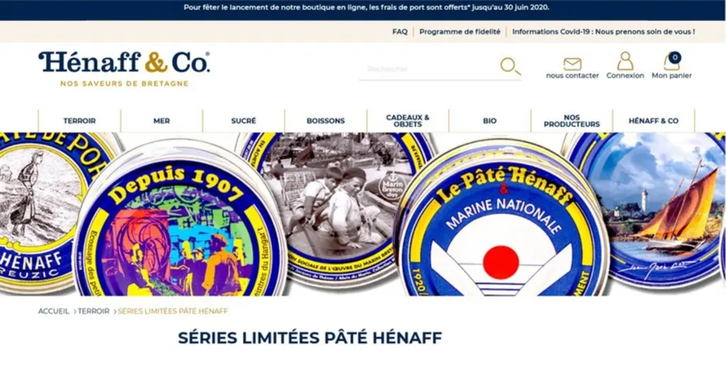 350 références sont présentes sur le site henaffandco.fr. © DR