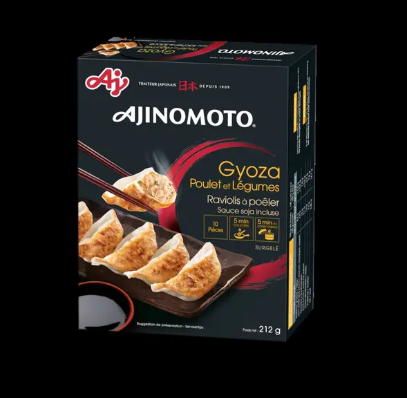 Six références composent la gamme de gyozas produits par la nouvelle ligne d'Ajinomoto.