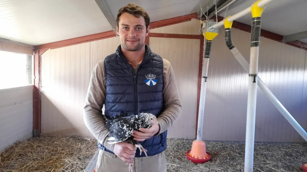 Côme Bréant et une Poule de Gournay,