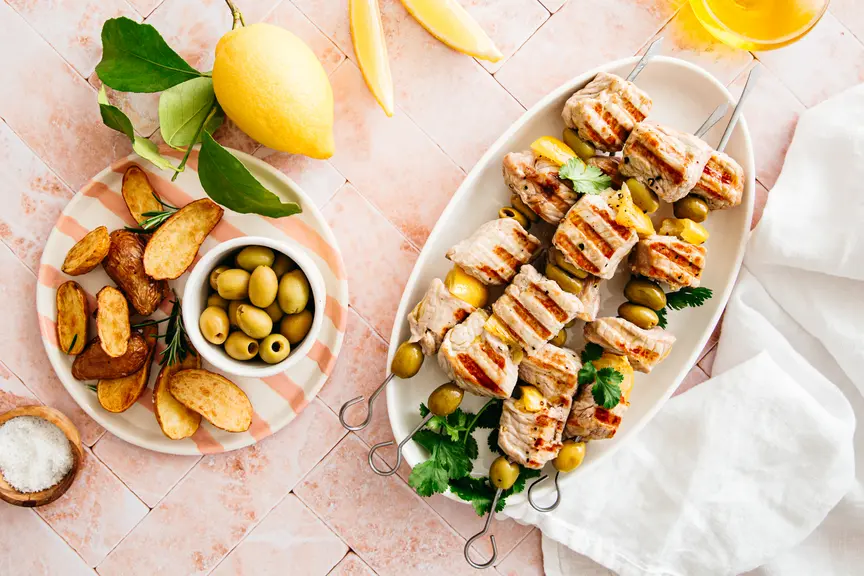 quasi de veau façon brochettes de Marrakech