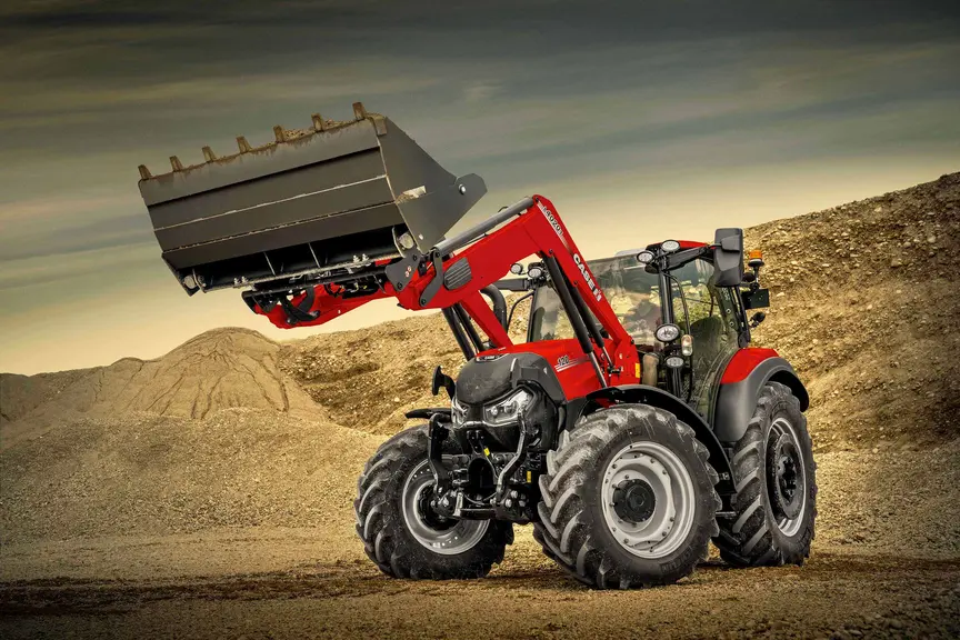 Chargeurs frontaux Case IH séries A, U et T pour tracteurs Farmall C, Luxxum, Vestrum, Maxxum et Puma.