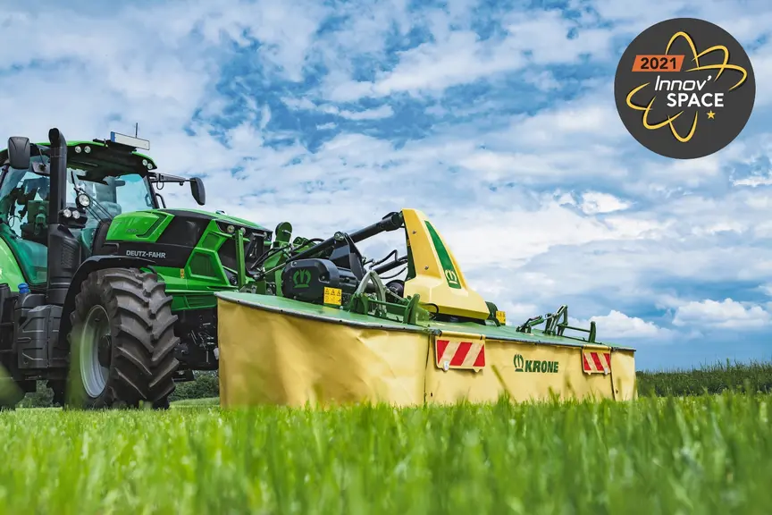 Faucheuse frontale à conditionneur Krone EasyCut F 400 CV Fold