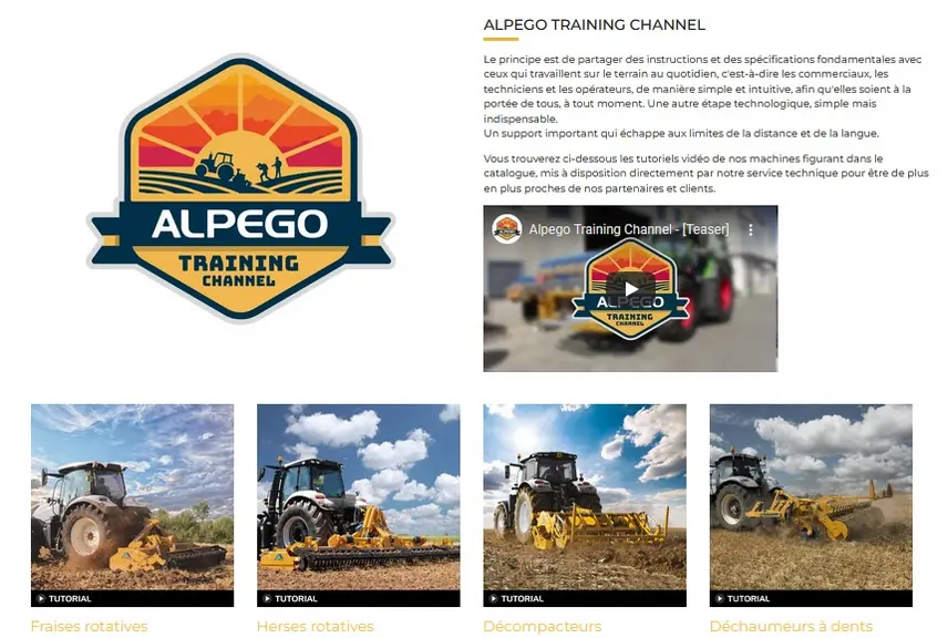 Chaîne Youtube Alpego Training Channel