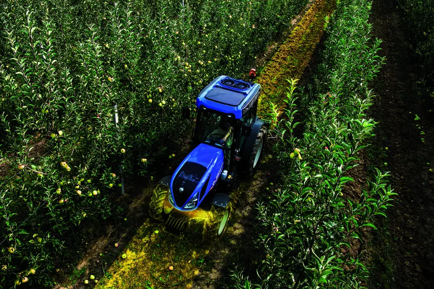 Tracteur New Holland T4.110N avec suspension se pont avant Terraglide Réussir machinisme