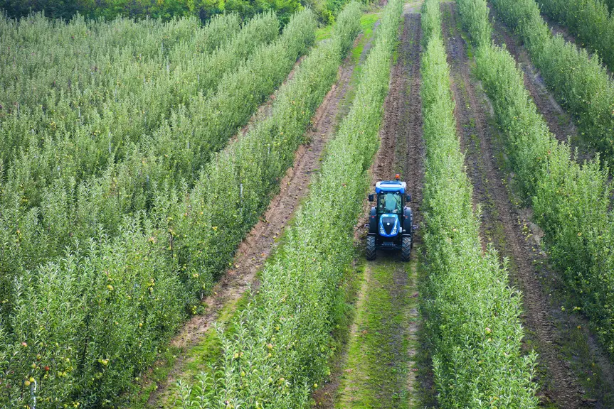 Tracteur New Holland T4.110N avec suspension se pont avant Terraglide Réussir machinisme