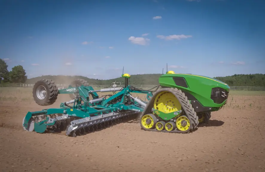 Le concept de tracteur autonome 100 % électrique présenté par John Deere sur le dernier Agritechnica reste encore utopique, faute d'une autonomie suff