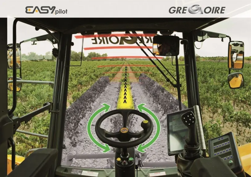 L’Easy Pilot ne se monte pas que sur les machines à vendanger Grégoire. © Grégoire