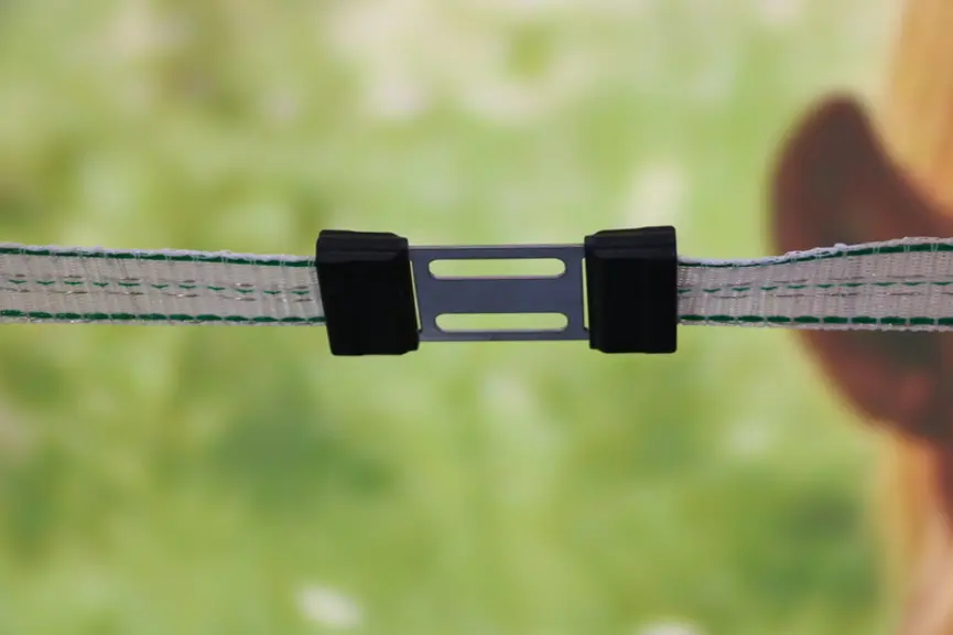 Attache rapide LitzClip pour ruban et fil de clôture © M. Portier