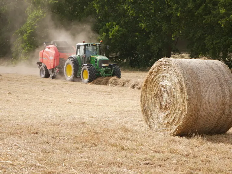 Les presses Kuhn VB série 7100 sont disponibles avec ou sans système de coupe.  © V. Garnier