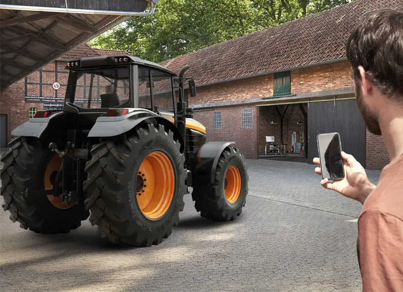 Les pneus VF TractorMaster Hybrid de Continental peuvent intégrer le système de contrôle de la pression et de la température ContiPressureCheck. © Con