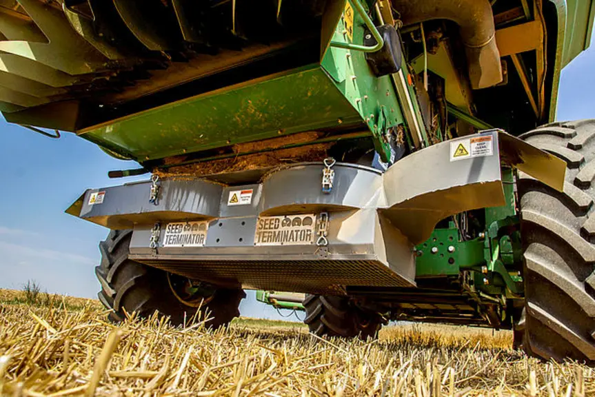 Le broyeur australien Seed Terminator est distribué en Europe par la firme allemande Zürn. © Seed Terminator