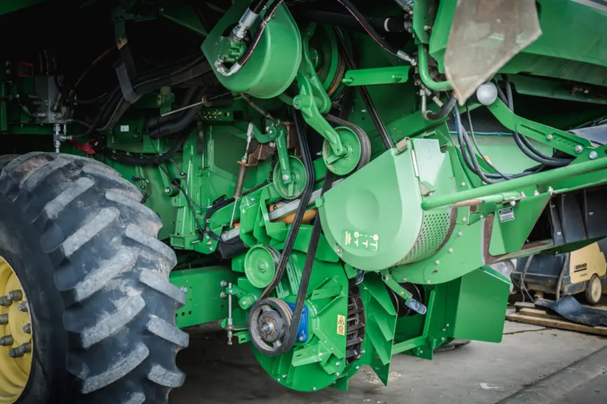 La nouvelle génération de destructeur de menues pailles iHSD de l’Australien De Bruin Engineering utilise désormais un entraînement mécanique. © De Br
