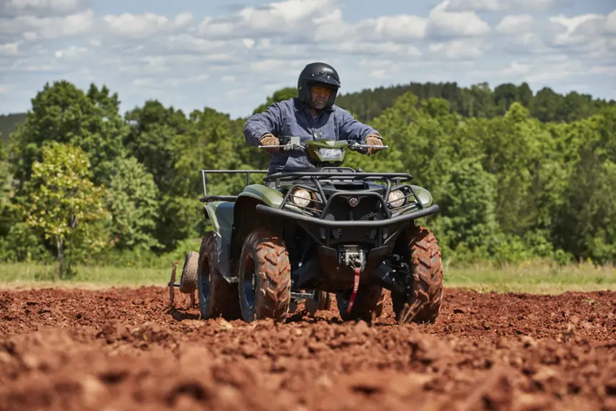 Les packs élevage, chasse et rando de Yamaha permettent d'accessoiriser les quads à des tarifs intéressants. © Yamaha