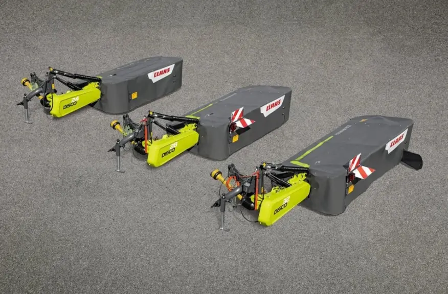 La série Disco 10 de chez Claas comprend des largeurs de travail allant de 2,2 à 3 m. © Claas
