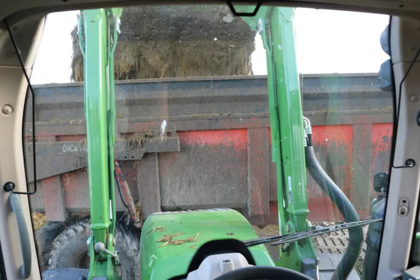 Le tracteur Fendt 314 Vario offre une très bonne visibilité. © M. Portier