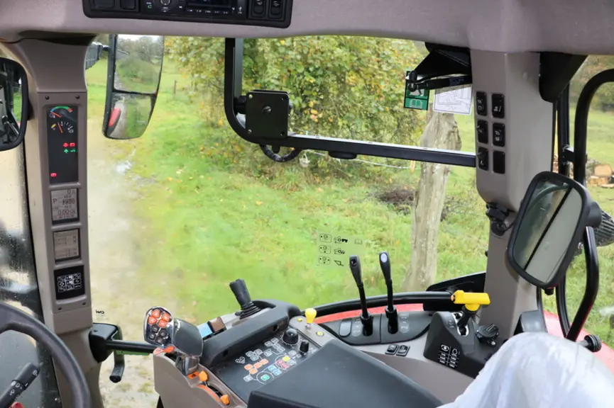 Le tracteur Case IH Vestrum 130 CVXDrive offre une bonne visibilité. © M. Portier