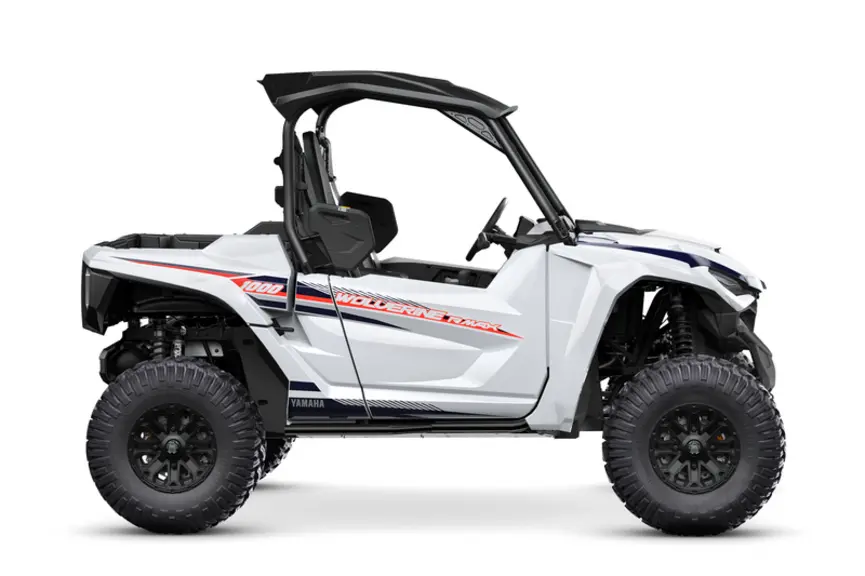 Le SSV Yamaha Wolverine RMax 2 1000 SE est équipé d'une benne arrière basculante.