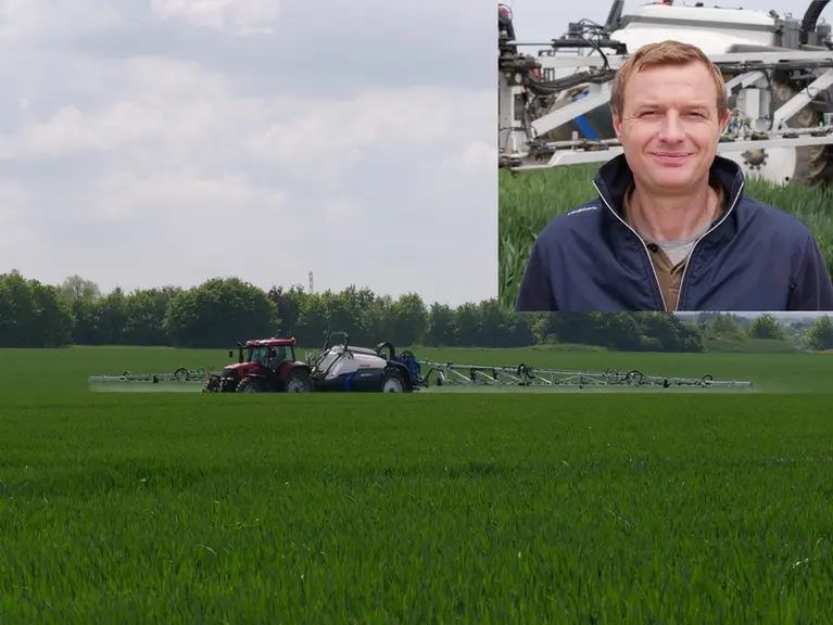 Marc Savary, agriculteur dans le Pas-de-Calais, a testé en conditions réelles le pulvérisateur traîné Evrard Meteor R-Activ en capacité de 5 200 litres.
