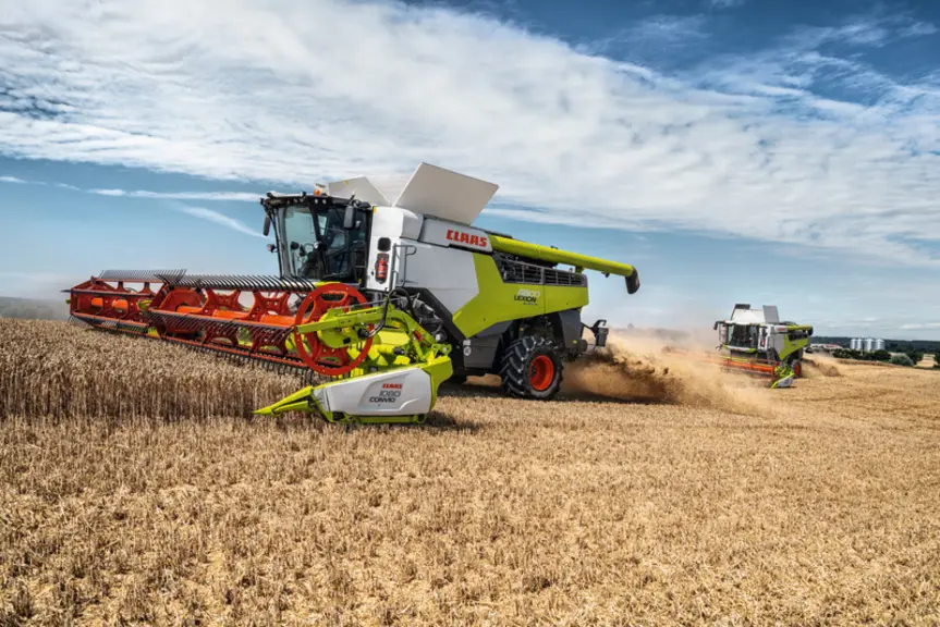 Quelques modèles de moissonneuses-batteuses Lexion se voient proposer une trémie de plus grande capacité.