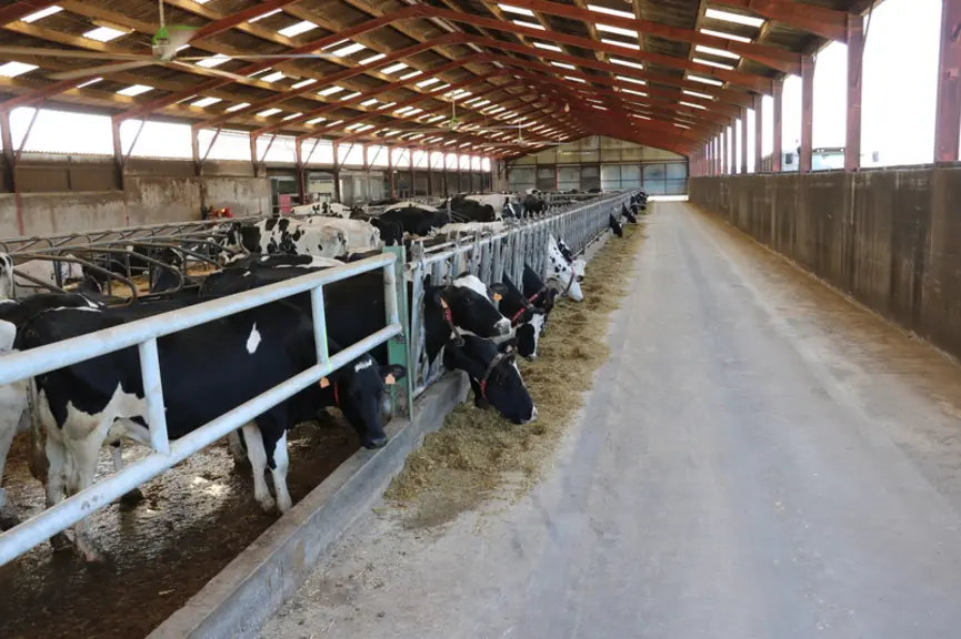 Le large couloir d’alimentation autorise le passage de la mélangeuse autonome Aura, sans aménagement de sécurité, qui s'impose seulement s'il y a moin