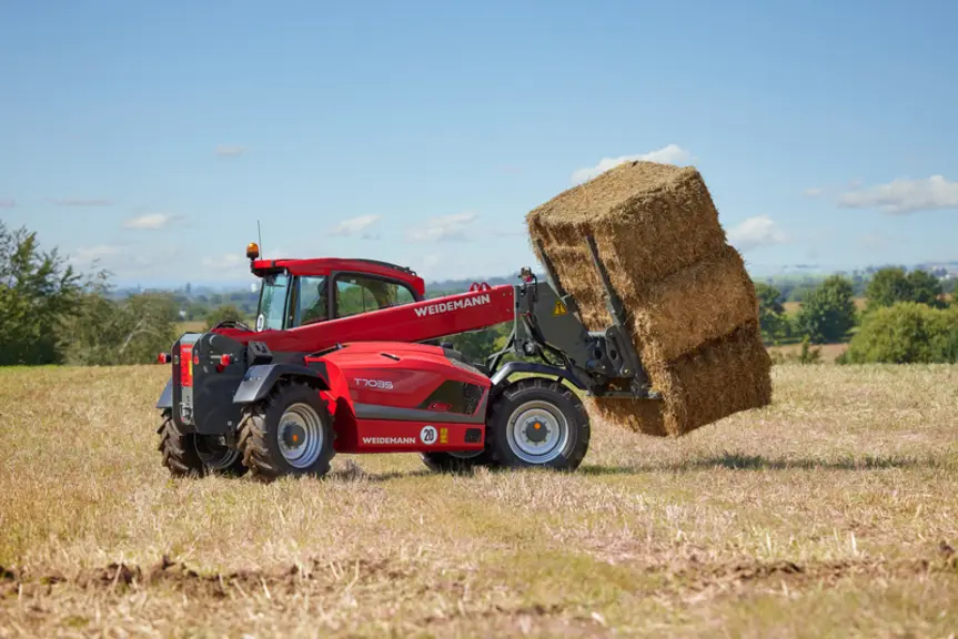Le chargeur télescopique Weidemann T7035 lève jusqu'à 3,5 t