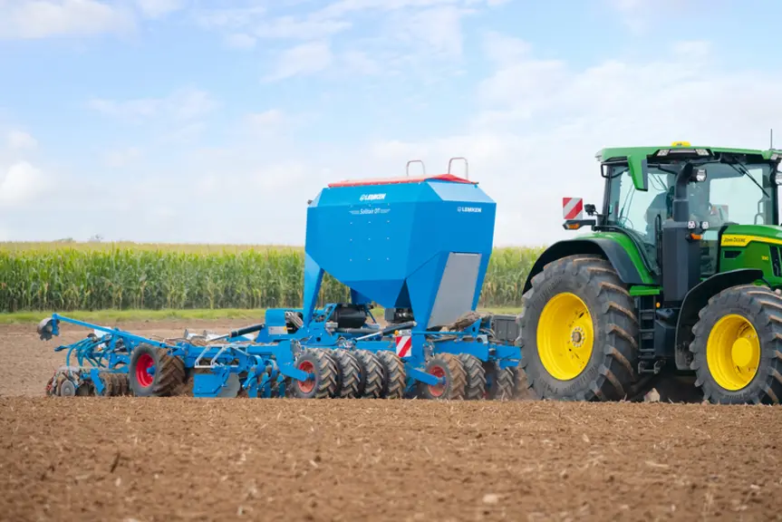 Le semoir Solitair DT de Lemken sera disponible en 2022 en 4 et 6 m de large.