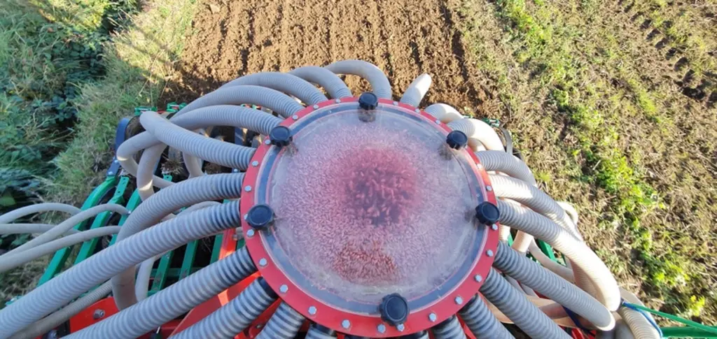 Le combiné de semis Aquila d'Agro-Masz dispose d'une tête de répartition à 24 sorties.