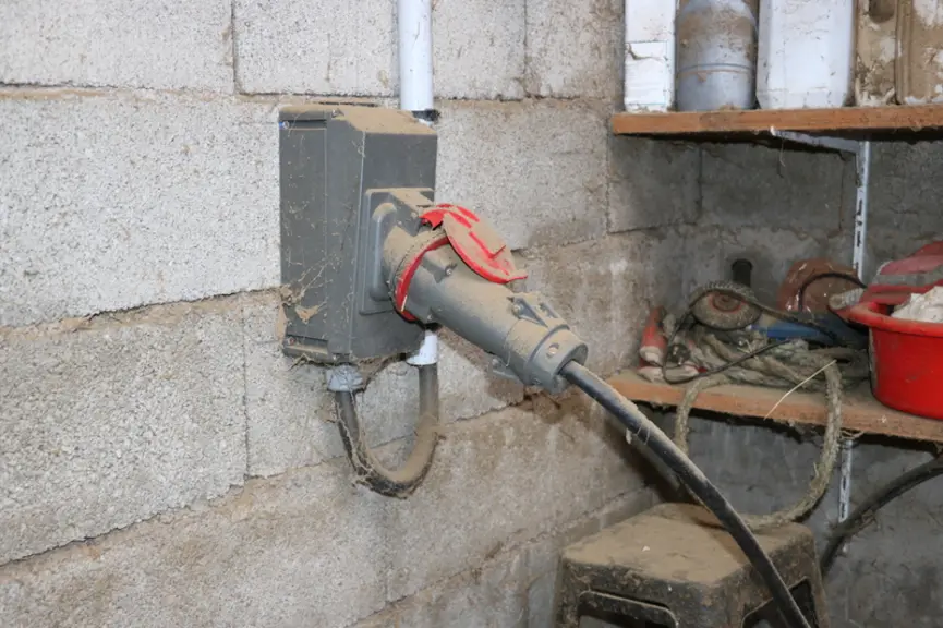 La mélangeuse a impliqué un renforcement de la ligne électrique avec une prise de 80 A et un compteur de 53 kVA.