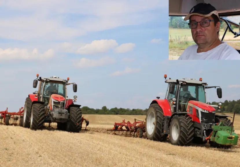 Arnaud Lamiral, agriculteur en Côte d’Or, a comparé deux tracteurs Massey Ferguson de 180 ch : le 4 cylindres 6S 180 et le 6 cylindres MF 7S 180