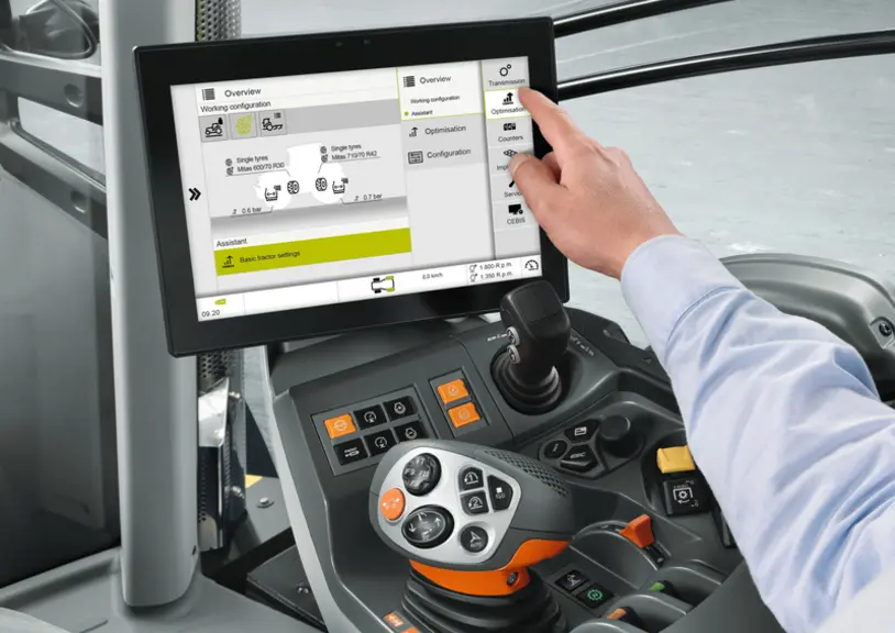 Réussir machinisme Affichage_Cabine_tracteur_Claas Axion Arion Cebis