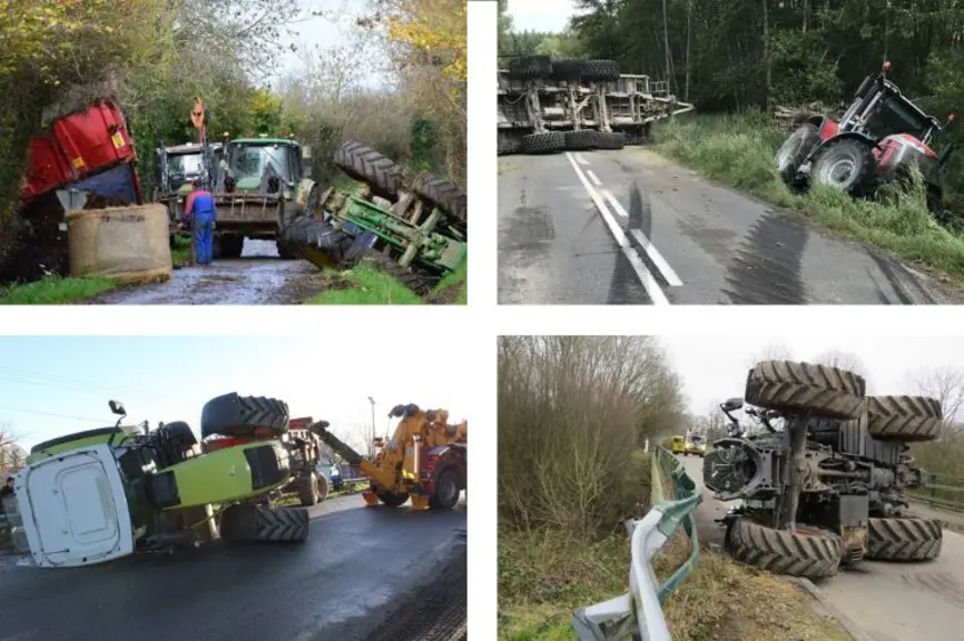 Entre 2013 et 2017, 44 conducteurs de tracteurs sont morts sur la route. Pour nombre d'entre eux, les décès auraient pu être évités par le port de la ceinture.