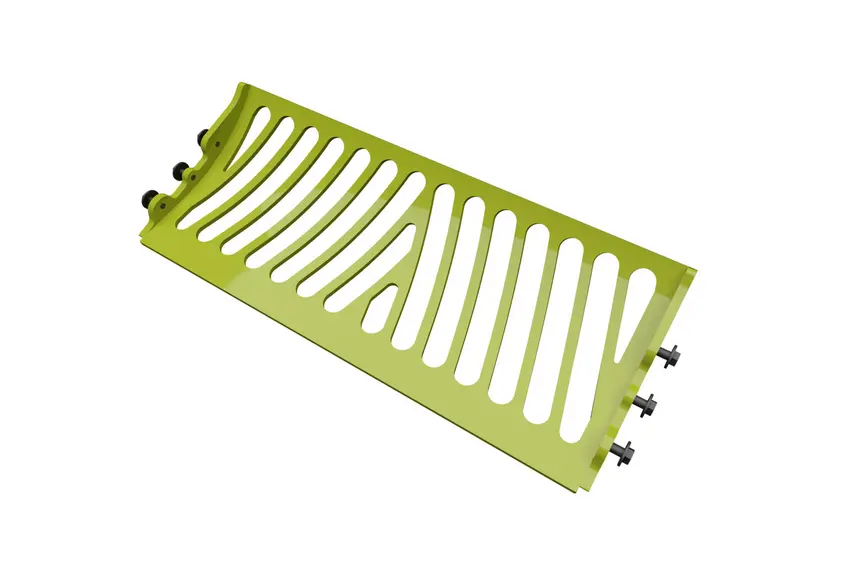 Pour les maïs très secs, il est parfois nécessaire de remplacer le fond de rotor de l’ensileuse par une grille.