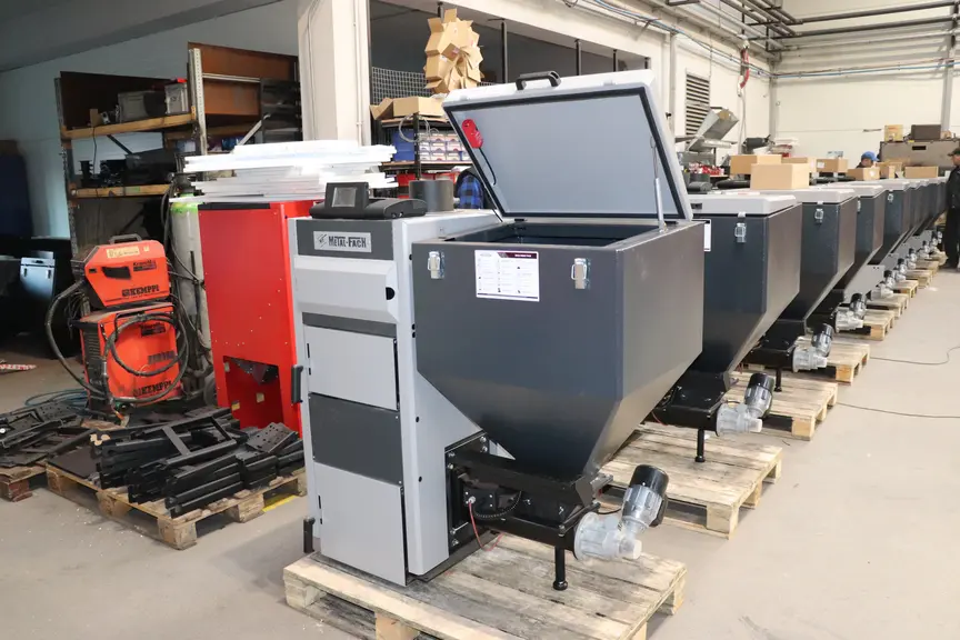 Le volume de fabrication de chaudières Metal-Fach varie de 5 000 à 6 000 unités par an.