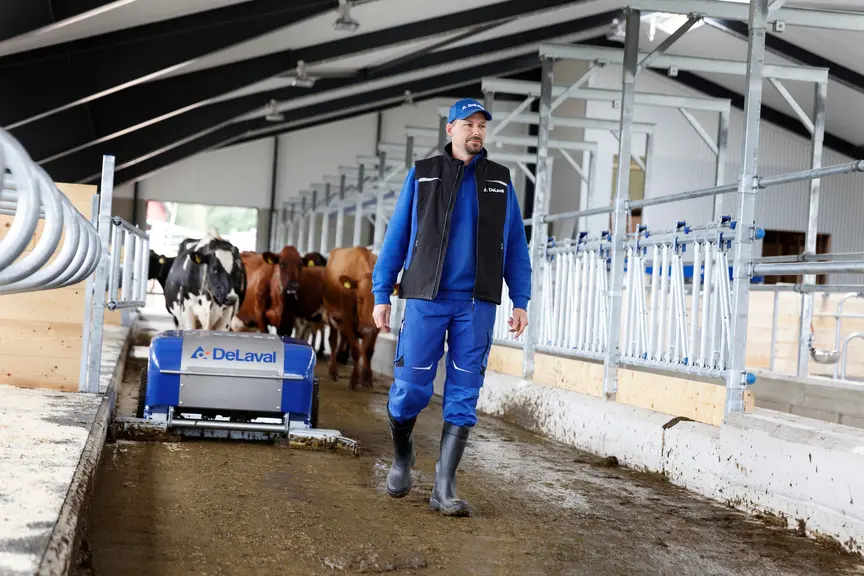 DeLaval robot collecteur de lisier Réussir machinisme