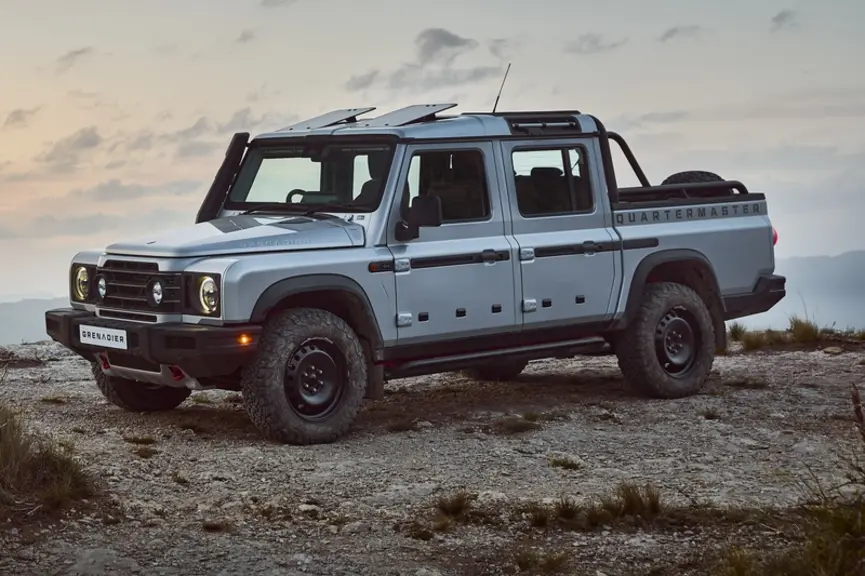 L'utilitaire Grenadier d'Ineos automotive se décline désormais en version pick-up à double cabine.