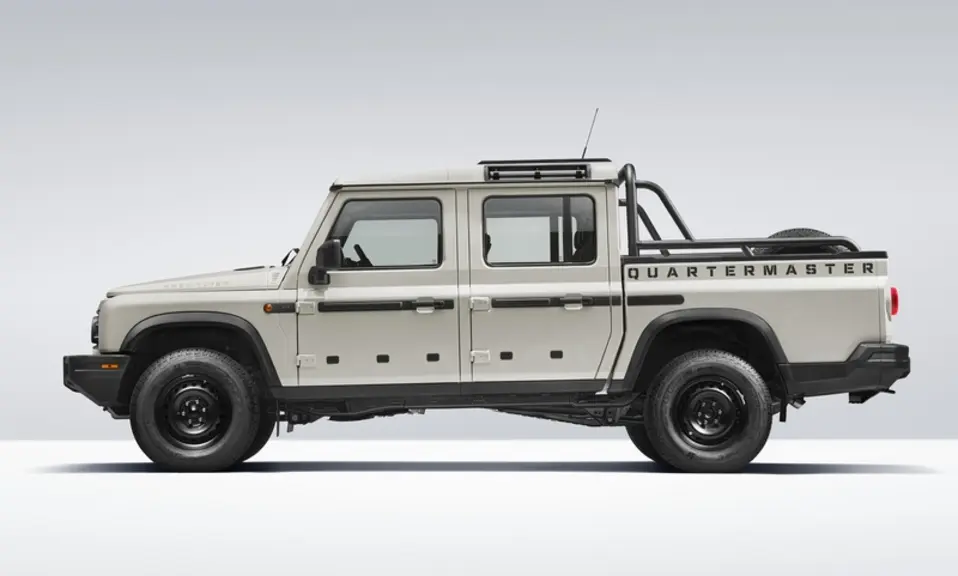 Le pick-up Grenadier Quartermaster d'Ineos Automotive affiche une garde au sol de 264 mm.