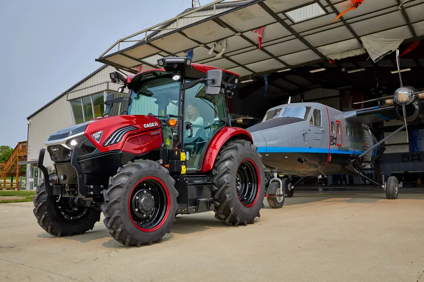 Le nouveau tracteur Case IH Farmall 75C Electric affiche une autonomie de 4 h.