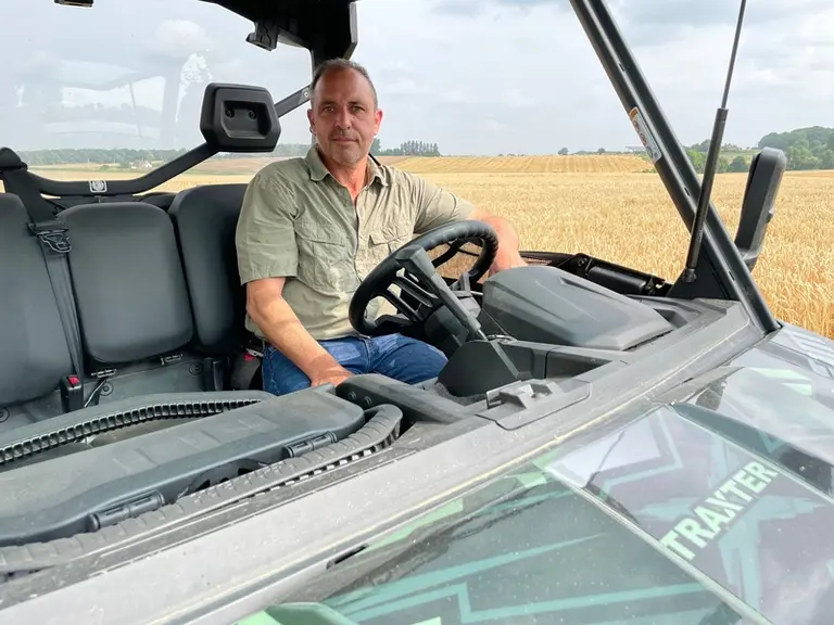 SSV Can-am Traxter HD7 utilisé par un agriculteur céréalier