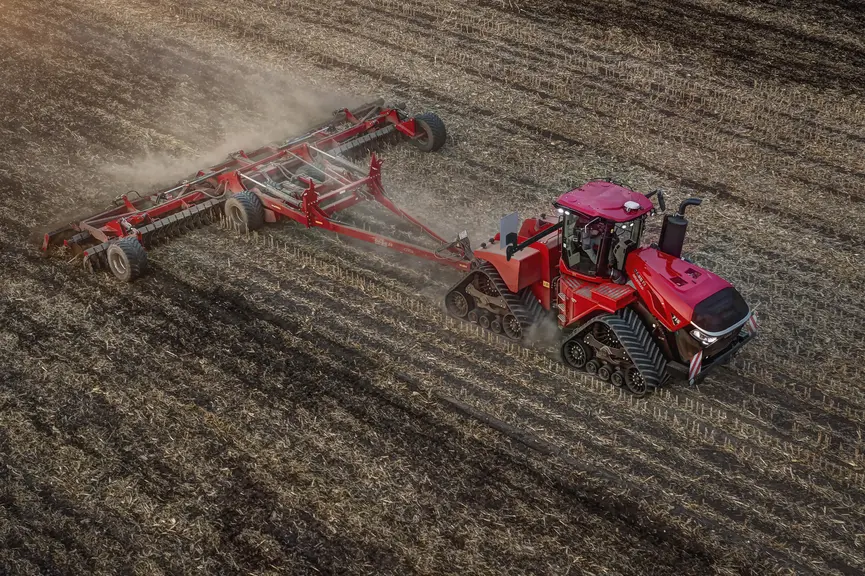 Le Case IH Quadtrac 715 bénéficie de chenilles plus grandes.
