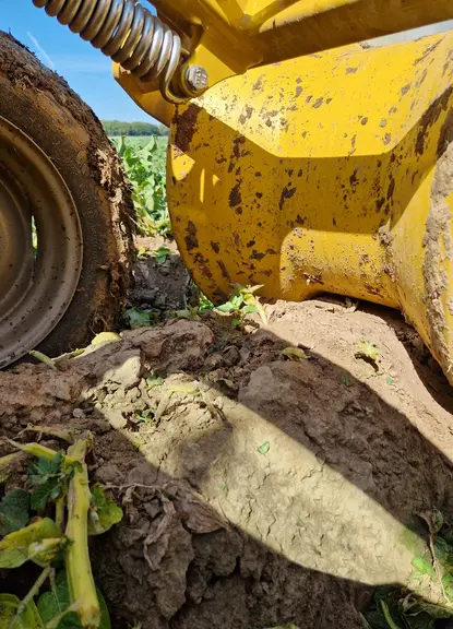 Les diabolos restructurent les buttes sur les broyeurs de fanes KS.