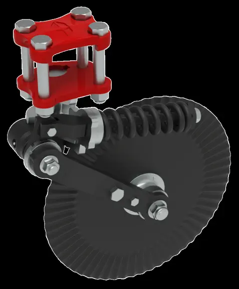 Le décompacteur semi-porté Helios Duo T80 de Grégoire Besson se complète en option de coutres circulaires pour découper les résidus.