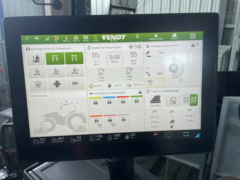 Le tracteur Fendt 728 Vario Gen7 propose un terminal configurable à souhait.
