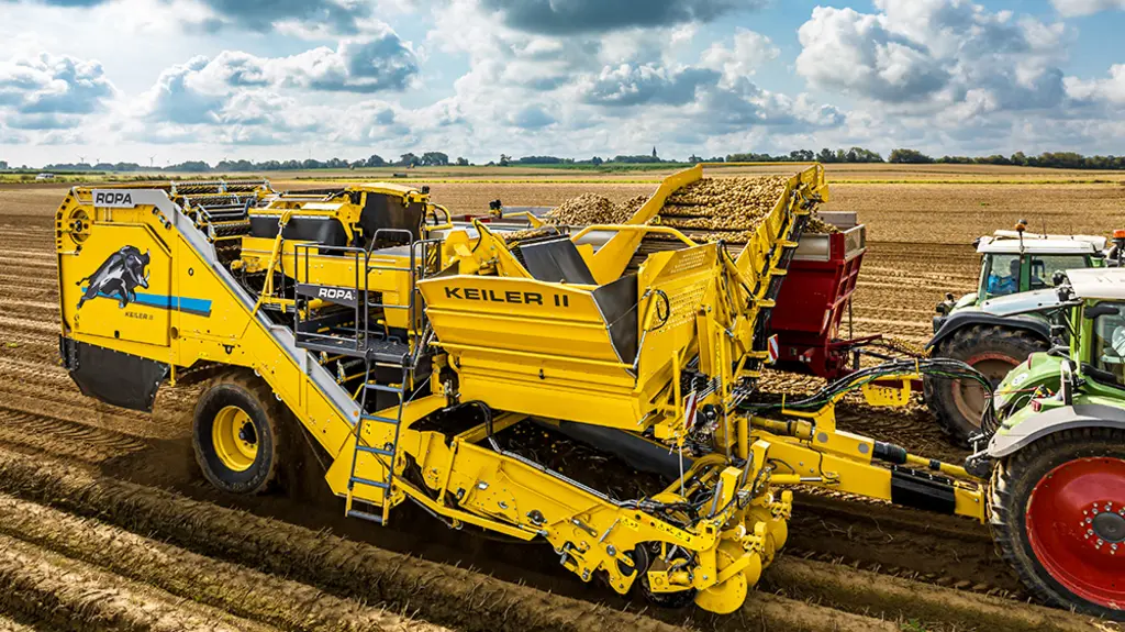 La nouvelle génération d'arracheuses de pommes de terre deux rangs Ropa Keiler II sera dévoilée à Agritechnica.