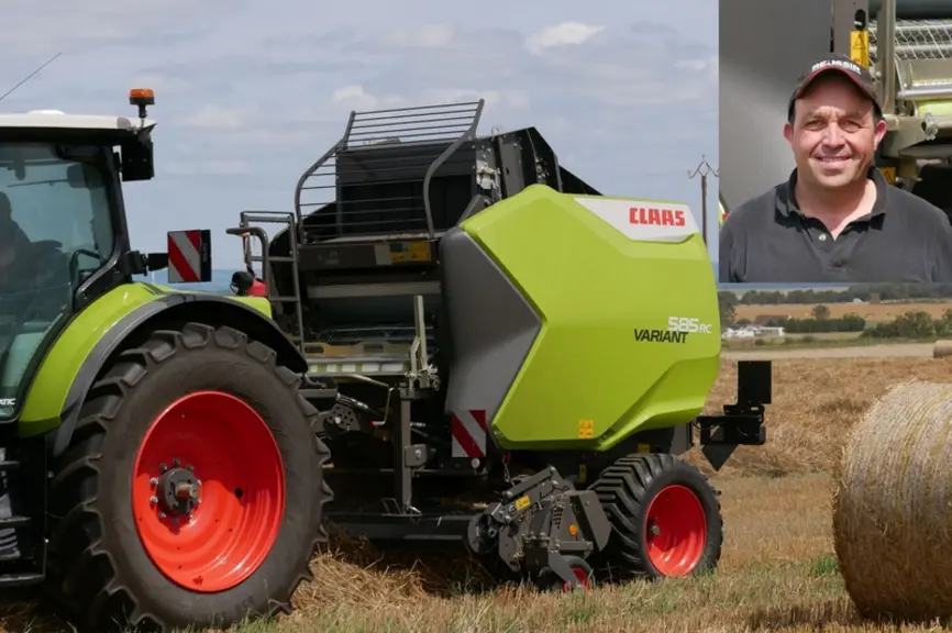 ESSAI Presse à balles rondes Claas Variant 585 RC - « De la densité à la paille »