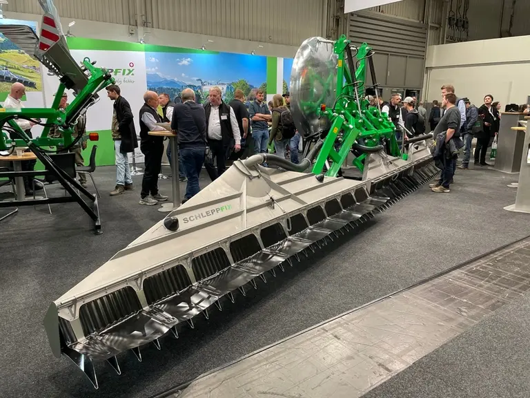 La rampe d’épandage à patins Schleppfix de Swisstec Ag était exposée au salon allemand Agritechnica.
