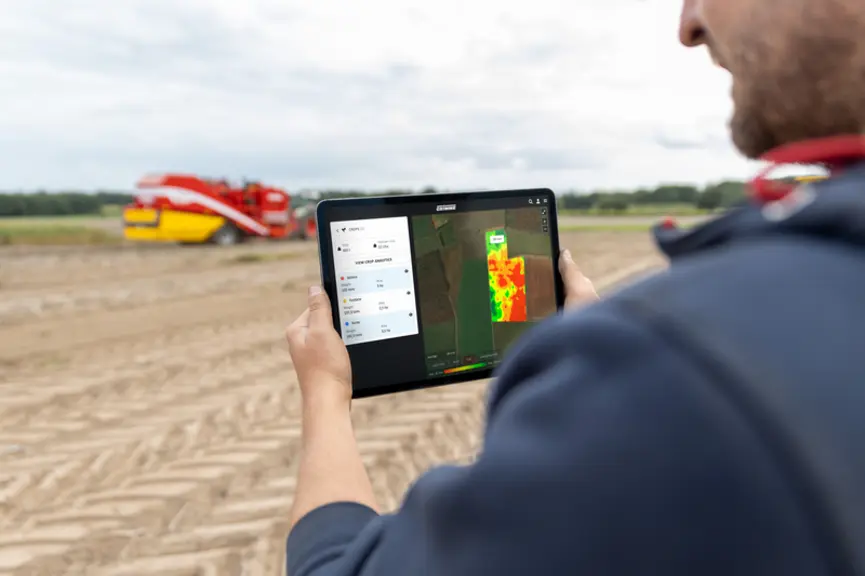 Les données collectées par le CropAnalyser sont consultables sur le portail MyGrimme.